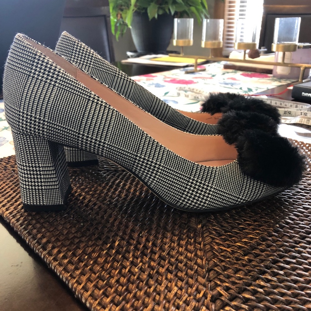 Kate Spade Heels with Faux Fur Bows!